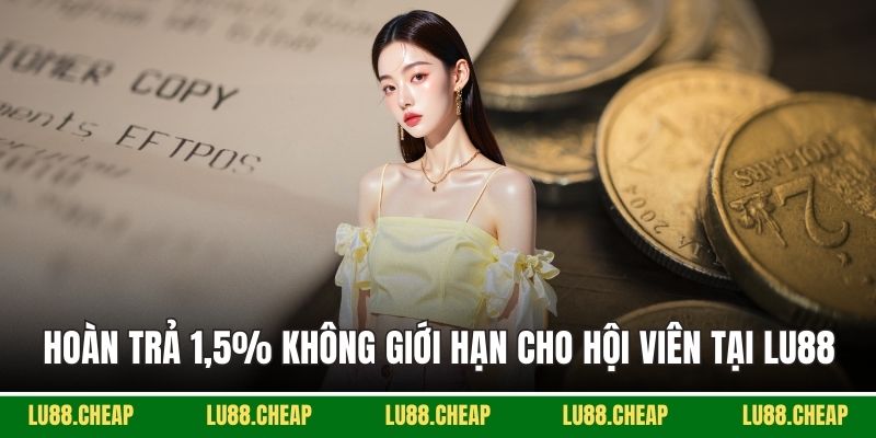 Hoàn trả 1,5% không giới hạn